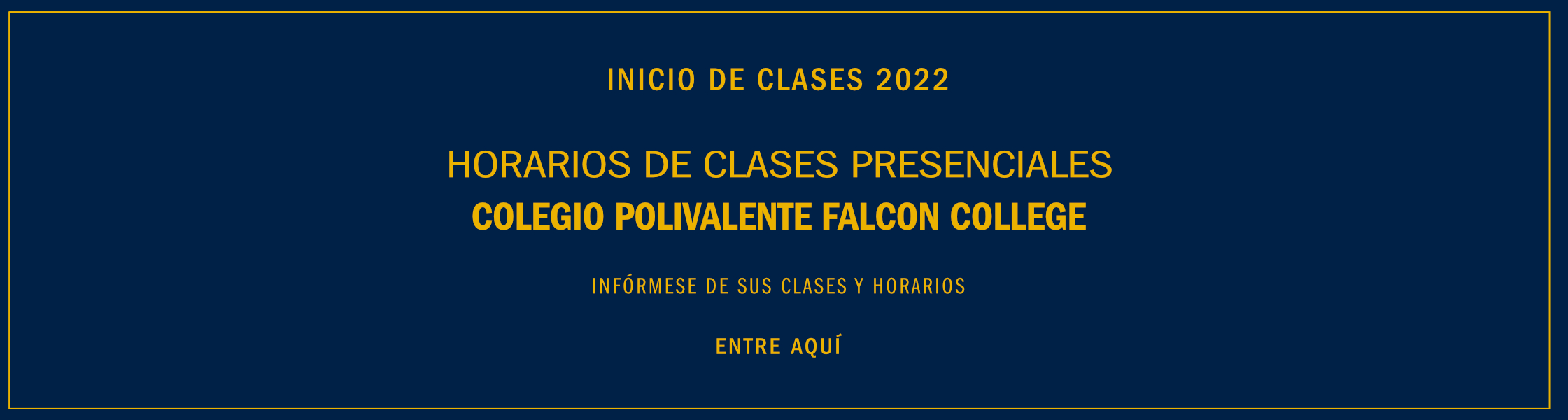 Horarios de Clases Presenciales Media 2022 – Falcon College